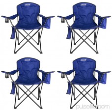 4-Pack Coleman Camping - Lawn Chairs With Built-In Cooler, Blue | 4 x 2000020266